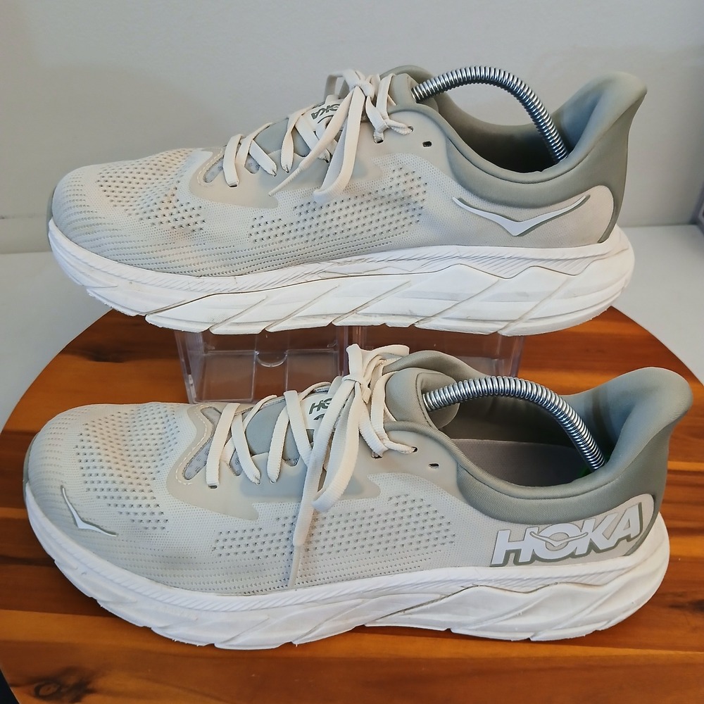 Hoka Arahi 7 Mens 12 Grey Running Shoes Sneakers 1147850 OKB
